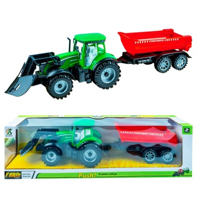 Tractor cu frictiune si remorca foto