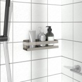 VidaXL Raft de duș, 23x6,5x6 cm, oțel inoxidabil 304 periat