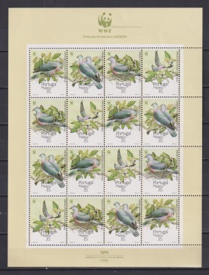 PORTUGALIA MADEIRA 1991 FAUNA MI. 143-146 MNH foto