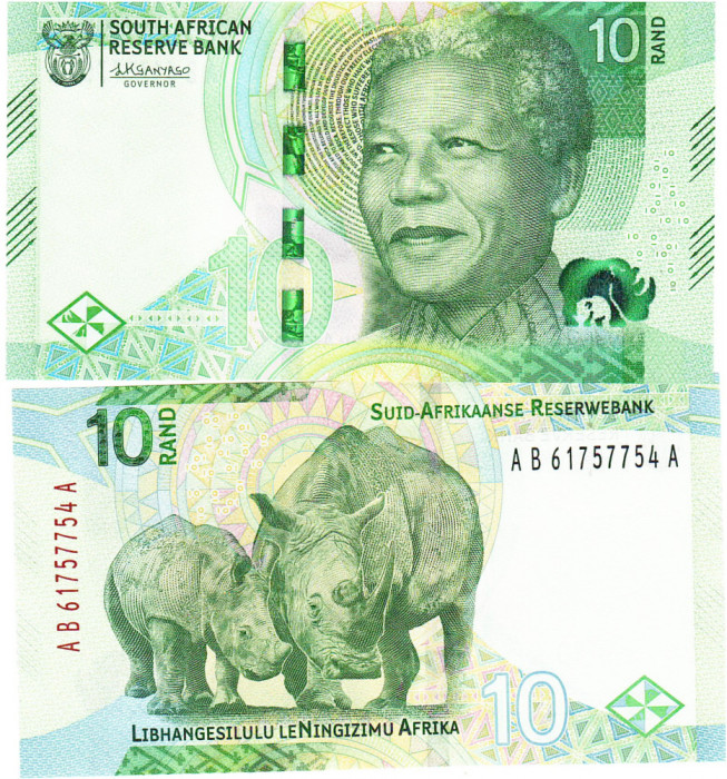 Africa de Sud 10 Rand 2023 P-148 UNC