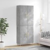 VidaXL Dulap &icirc;nalt, gri beton, 69,5x34x180, lemn compozit
