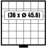 Tava monede MAXI 6606 in carcasa acrilica pentru 36 monede de 45.6 mm 36 x 45,6mm