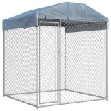 Cumpara ieftin Padoc de exterior cu prelata pentru caini, 193x193x225 cm
