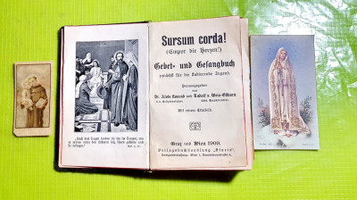D568-SURSUM CORDA-Carte de rugaciune si imnuri catolica Viena 1909. foto