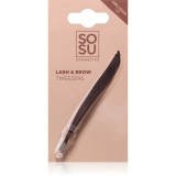 SOSU Cosmetics Lash and Brow Tweezers penseta pentru spr&acirc;ncene 1 buc