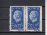 ROMANIA 1944 LP162 CENTENARUL INVATAMANTULUI MEDICAL-DR N KRETULESCU PERECHE MNH