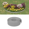 Borduri de gradina, 2 buc, gri, 10 m 15 cm, polietilena GartenMobel Dekor, vidaXL