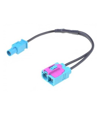 Cablu adaptor auto antena Fakra mufa tata - Fakra soclu mama dublu foto