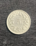 Moneda 5 rappen 1958
