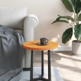 VidaXL Blat de masă rotund, maro ceruit, &Oslash;40x2,5 cm, lemn masiv de pin