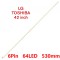 Bareta led LG Innotek, Toshiba 42 inch 7030PKG 64EA 64 leduri