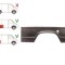 Segment reparatie aripa spate Mercedes 207-410 Din 1977-1995 Partea Dreapta, Spate, lungime 1845 , inaltime 507 mm, , model lung