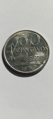 moneda 50 centavos 1977 brazilia foto
