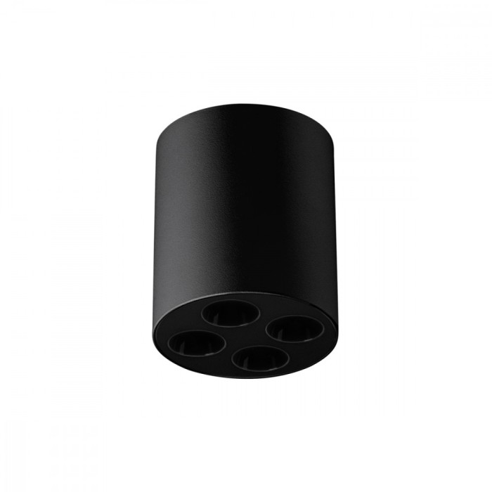Lustră De Tavan Zoe Negru Din Aluminiu Cu 4 Becuri, Stil Minimalist, Pentru Interior.