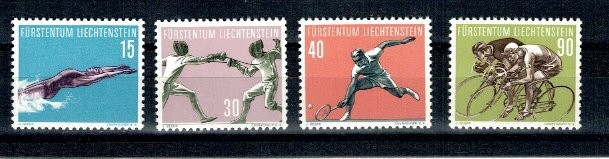 Liechtenstein 1958 - Sport, serie neuzata