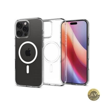 Husa MagSafe pentru Apple iPhone 16 Pro Max Spigen Liquid Crystal Transparenta ACS08387 foto