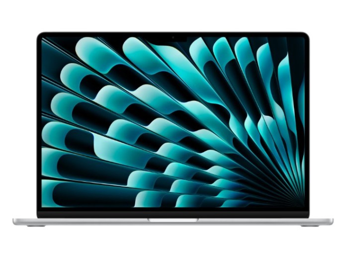 MacBook Air 15.3&quot; Retina/Apple M4 (CPU 10- core, GPU 10- core, Neural Engine 16- core)/24GB/512GB - silver - INT KB (2025) NewTechnology Media