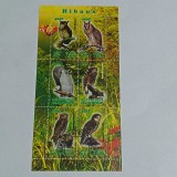 Colita &bdquo;Hiboux&rdquo; (Bufnițe) emisă tot de Republica Congo (R&eacute;publique du Congo) &icirc;n anul 2012 CTO