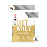 Pudra proteica cu aroma de vanilie Diet Whey, 2kg, PhD