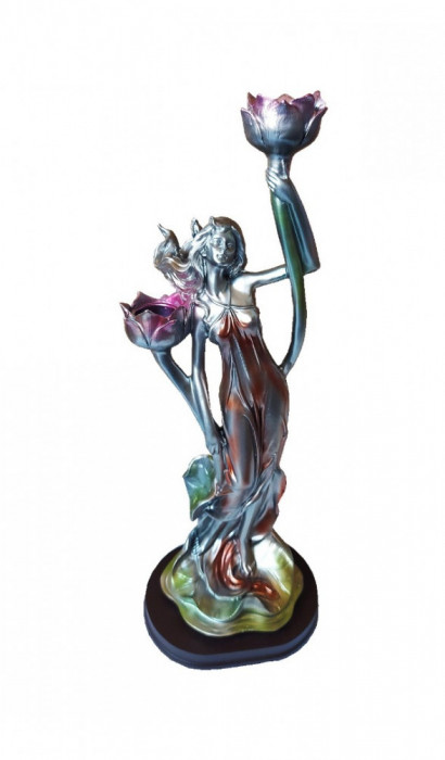 Statueta decorativa cu suport pentru lumanari, 36 cm, 161228C