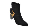 Botine elegante EPICA negre, 274087, din piele intoarsa
