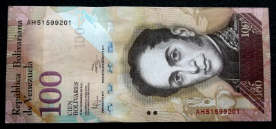 VENEZUELA 100 bolivares 27. 12. 2012 UNC necirculata ** foto