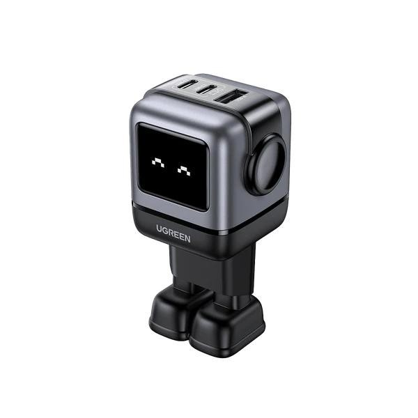 INCARCATOR retea Ugreen, Nexode &quot;CD361&quot; Quick Charge 65W GaN, 1 x USB, 2 x USB Tpe-C, gri &quot;25685B&quot; (timbru verde 0.18 lei) - 6941876236688