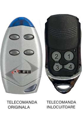 Telecomanda poarta garaj Life VIP/ VIP4 cu 4 canale/ frecventa 433.92MHz/ Rolling Code (828) foto