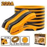 Cablu Pornire 200A 2.5m INGCO HBTCP2001 &ndash; Solutie Rapida si Fiabila pentru Pornirea Vehiculelor