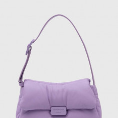 Emporio Armani poseta de piele culoarea violet