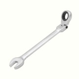 Cheie Combinata cu Clichet Cap Flexibil 10mm Tolsen, Cr-V, Cromata, Profesionala