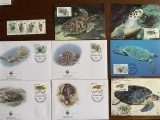 Maldive - testoase - FDC cu medalie, fauna wwf