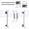 DELPHI LY1350 set accesorii saboti frana parcare