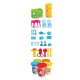 Set de joaca Plastilina Shopiens&reg; Kitchen cu 30 de accesorii