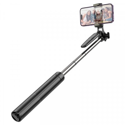 Selfie Stick Bluetooth HOCO K19 Soul Live Broadcast, Universal, Negru foto