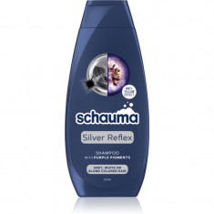 Schwarzkopf Schauma Silver Reflex șampon pentru neutralizarea tonurilor de galben pentru păr în nuanțe reci de blond, decolorat sau șuvițat 400 ml