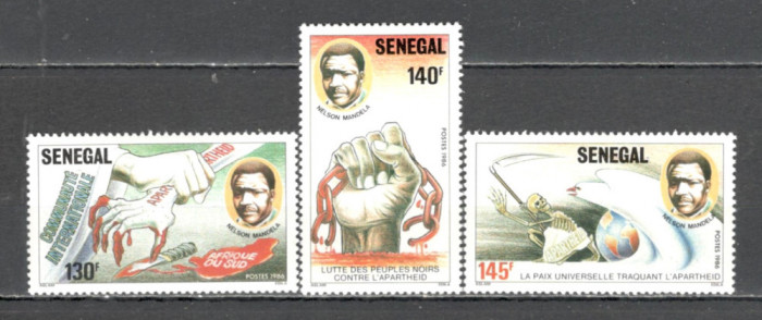 Senegal.1987 Campanie impotriva apartheid MS.199.7