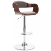 VidaXL Scaun de bar, placaj și material textil gri taupe