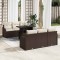vidaXL Set de canapele pentru grădină 7 pcs Maro 100 x 55 x 73 cm 3357121