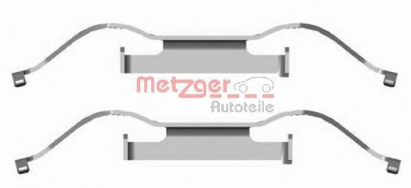 Set accesorii, placute frana VW TRANSPORTER V platou / sasiu (7JD, 7JE, 7JL, 7JY, 7JZ, 7FD) (2003 - 2016) METZGER 109-1681