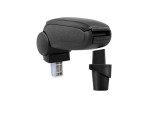 Cotiera Auto Premium Dedicata VW Caddy 2003-2017, Negru, Spatiu Depozitare Rabatabil