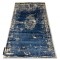 Covor DE LUXE modern 473 ornament vintage - structural albastru inchis / aur, 200x290 cm