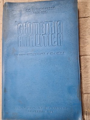 Gh. D, Simionescu Geometrie analitica foto