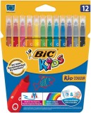 Set 12 carioci ultralavabil,Bic Kid Couleur