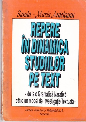 AS - SANDA - MARIA ARDELEANU - REPERE IN DINAMICA STUDIILOR PE TEXT foto