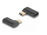 Adaptor USB4 type C 8K60Hz/240W T-M unghi stanga/dreapta, Delock 60245