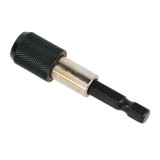 Adaptor magnetic pentru biți 1/4&rdquo;, 60 mm, cu blocare