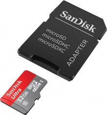 Card Sandisk Ultra microSDXC 32GB 98MB Clasa 10 UHS-I + Adaptor foto