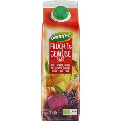 Suc Rosu de Fructe si Legume Bio 1L Deenree foto