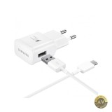 Incarcator Retea cu Cablu USB-C Samsung EP-TA200W + DG970BWE 15W 2A 1 x USB-A Alb GP-PTU020SOBWQ